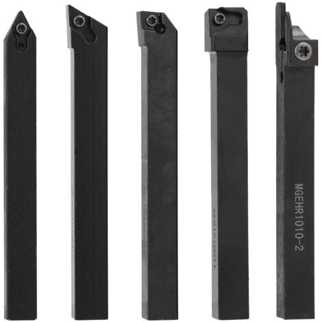 7 pièces 10mm tige tour porte-outil de tournage barre d'alésage, avec inserts en carbure (1/6)