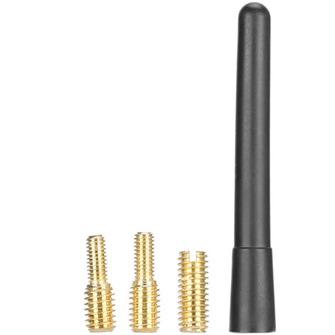 GARRYFIZH Antenne courte de voiture Antenne de signal radio AM/FM avec 3 vis Pièces modifiées universelles