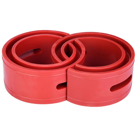 Eosnow Amortisseur de voiture rouge, 2 pièces, tampon à ressort, coussin de pare-chocs de Type B (1/5)
