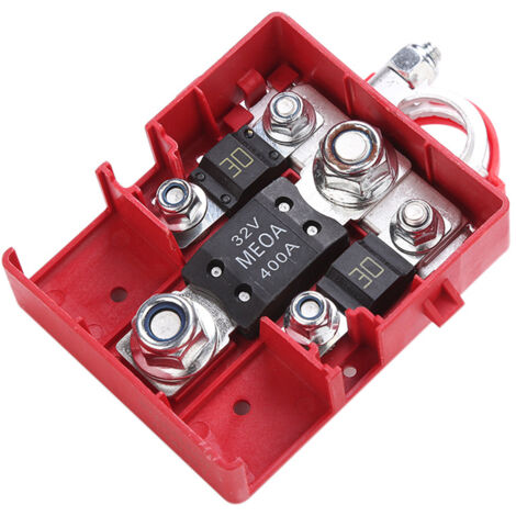 Terminal De Distribution Pour Batterie | 3 Sorties Avec Fusibles | Connecteur Rapide M8 Et M5 | Pour Camping-car, Voiture, Bateau