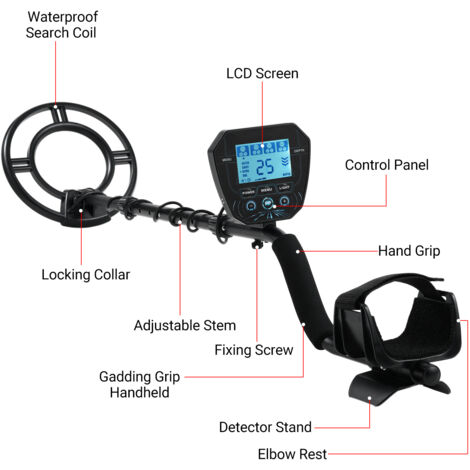 Eosnow Détecteur de métaux, pour adultes, chasse au trésor professionnelle, 3 modes de détection, tout métal/encoche/pointage, bobine de recherche de 10 pouces, haute précision (1/5)
