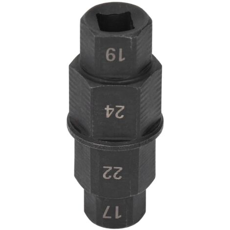 Eosnow,Outil d'essieu hexagonal pour moto, clé de retrait de broche de roue avant dédiée 17 19 22 24mm noir
