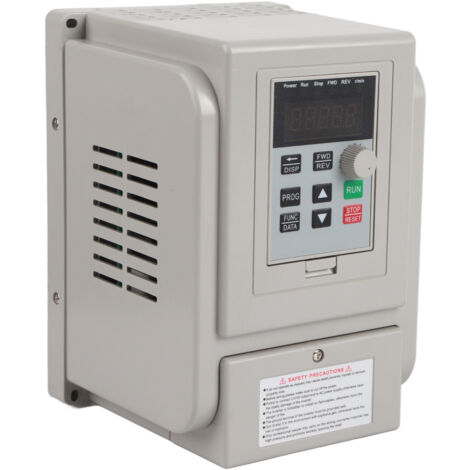 Eosnow Variateur de Vitesse 220V 1.5KW - Variateur de Fréquence - Pour Moteur Monophasé - Contrôle de Fréquence 0.1-400Hz - Régulation PWM - Protection Surcharge/Court-Circuit (1/9)