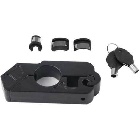 Eosnow Verrouillage universel du levier de frein pour guidon de moto en alliage d'aluminium CNC, sécurité du véhicule (noir) (1/5)