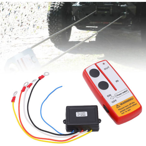 Kit de Télécommande de Treuil sans Fil Universel 12V 24V Camion ATV SUV ( Rouge