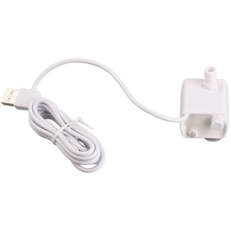 Eosnow Pompe de fontaine d'eau pour animaux de compagnie, silencieuse, empêche la combustion à sec, alimentée par USB, moteur sans balais DC, Mini distributeur pour chat (1/5)