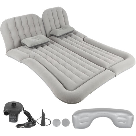 Eosnow Matelas pneumatique,pompe de gonflage électrique 12 V,avec surface de flocage pour SUV MPV RV,gris (1/5)