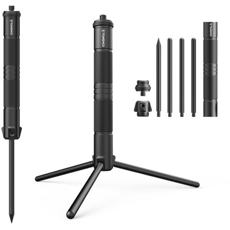 Support de lanterne en aluminium, poteau de lampe de Camping, Support de lumière pliable, Support de lampe, trépied pour appareil photo et téléphone
