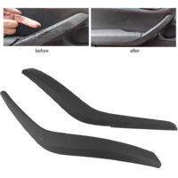 Poignée De Porte Intérieure En Nylon Noir Sur Plaque Clé L Entraxe Adaptable 165 à 195 Mm, TUBULAIRE | Ouvre Et Déco