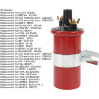 Bobine D'Allumage Sport 12V - Remplacement Pour Lucas DLB105, CBE5030, BRECAV 122.001 - Améliore Les Performances Moteur