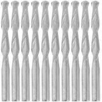 Eosnow 10 pièces 2 Flûte Spirale Fraise pour Bois CNC Fraise En Tungstène Fraise 3.17522mm