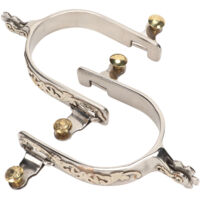 Eosnow 1 paire d'éperons de cheval en acier inoxydable, style western cowboy, pour homme et femme, avec engrenage rotatif, pour l'équitation