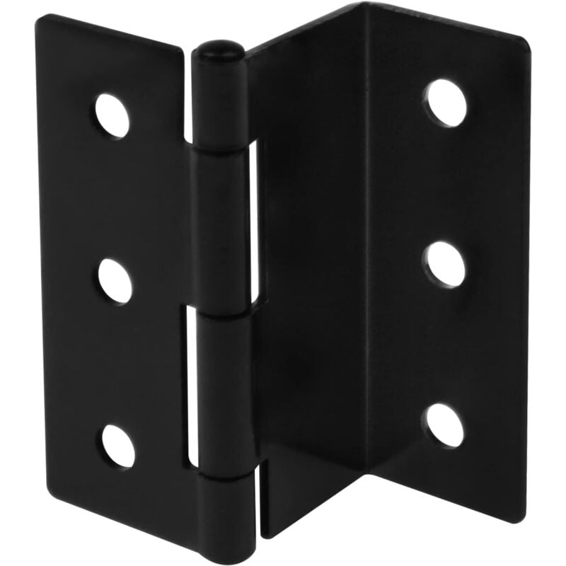 Antrader Lot De 4 Charnières Porte à Axe Long De 7,9 Cm - Noir