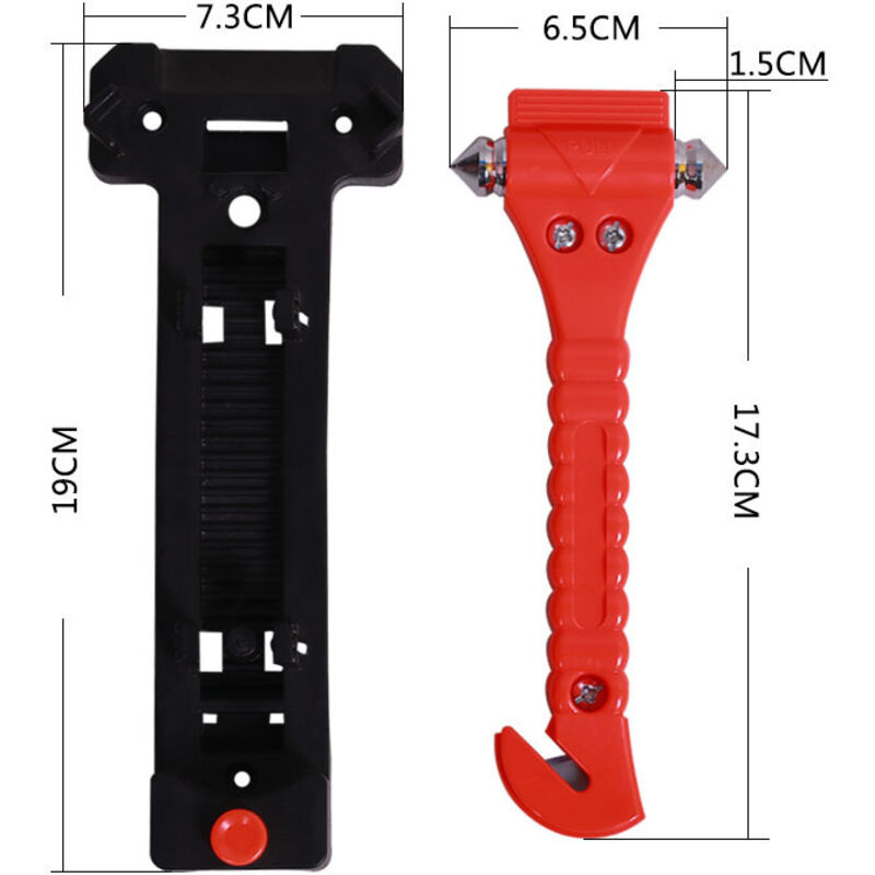 Duoyif Marteaux De Secours Pour Voiture Marteau De SÉCuritÉ Voiture Marteau D'urgence Voiture Coupe Ceinture Marteau De Brise Vitre Outil De SÉCuritÉ Essentiel Pour Voiture Bus Tourisme Camion 2Pcs