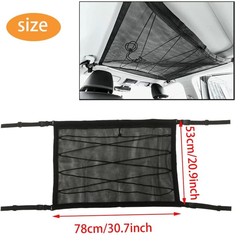 Filet Rangement Voiture Filet De Rangement Artificiel Astique En Maille De Nylon Pour Cofe De Voiture, Support De Lit Pour SUV, Voiture De Camion, Ac J0Z9, 514 Up Filet Rangement Van