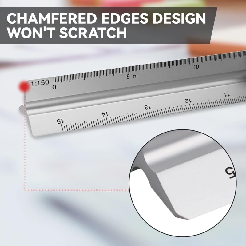 Règle D'architecte Triangle à échelle De 30cm Échelle: 1:20-1
