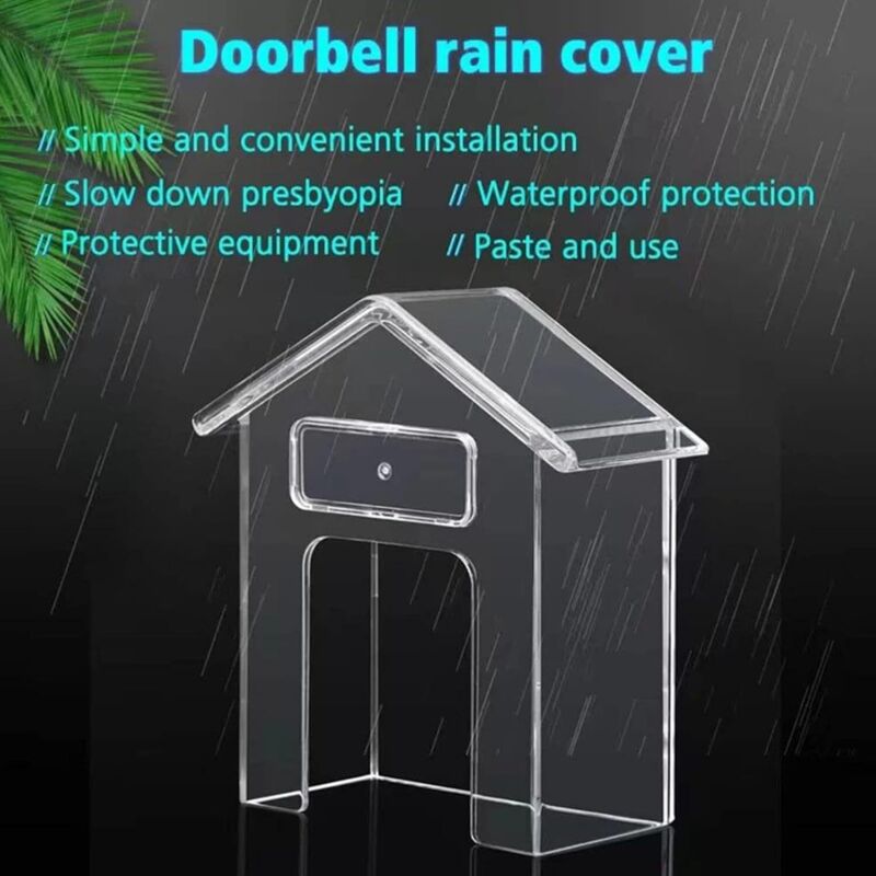 Housse De Protection Imperméable Pour Ring Doorbell - Alliage Noir - Vent Et Pluie - Garantie 6 Mois