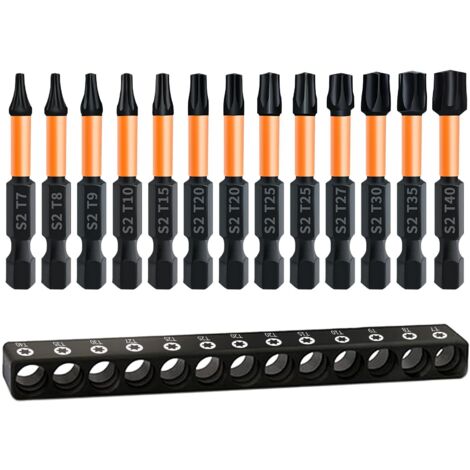 Jeu De 10 Embouts Torx De Précision T3 à T20 - Acier Chrome Vanadium - NEUF