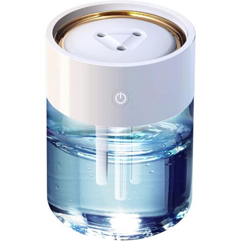 Humidificateur 2 L grande capacité à trois trous d'aromathérapie, humidification, trois modes de pulvérisation, lumières d'ambiance colorées, humidificateurs ultra silencieux antidérapants (1/5)