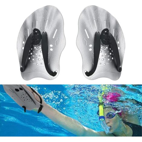 Paires De Pagaies De Natation Réglables – PP Anti-dérapant – Taille 14 X 19,5 Cm – Pour Adultes Et Enfants – Renforcement Dos, Bras Et épaules