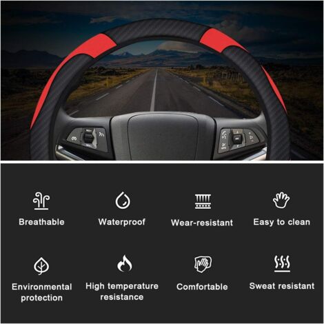 Housse De Volant Pour Mazda 6 (2012-2017) – Cuir Microfibre Antidérapant Et Respirant, Avec Logo Mazda