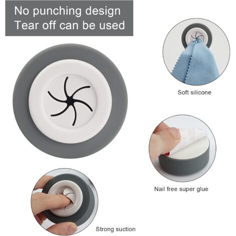 6 Pièces Crochet Adhésif 3M,Crochet Adhésif Mural De Salle De Bains