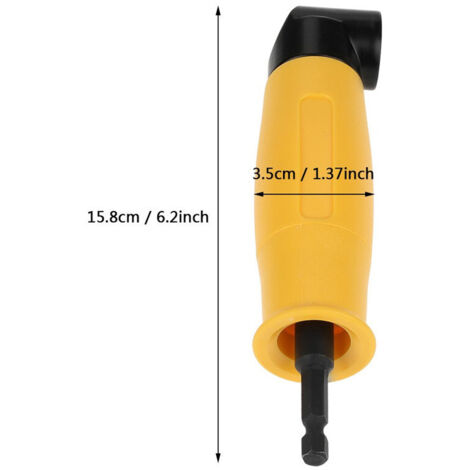Perceuse à Angle Droit 90/105 Degrés, 5 Pièces, Extension D'angle Pour Perceuse électrique Avec Tige Hexagonale De 6,35 Mm, Adaptateur D'arbre Flexible, Douille Magnétique Coudée Porte-foret