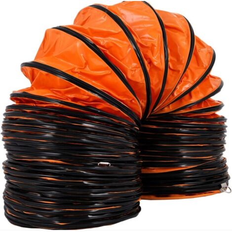 CSPARKV Tuyau de Ventilation Longueur 1 m, Conduit Flexible en PVC, Tuyau deEvacuation Flexible pour Ventilateur d’un Diametre de 300 mm, Gaine Flexible Pliable pour Extracteur deAir Echappement Usine