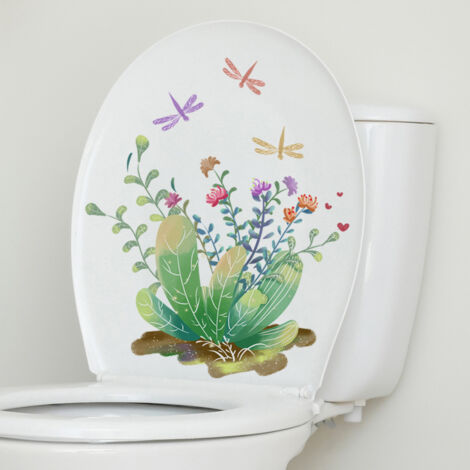 Sticker Déco Pour Abattant De WC - Motif Rivière, 35x42 Cm, Réf 2175