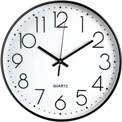 Q-HL Horloge Murale Horloge Murale Blanche européenne de la Mode en Fer forgé Horloge Romaine atmosphère Salon décoration Horloge silencieuse (Color : White, Size : 60cm