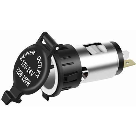 Adaptateur allume-cigare 12-24V prise femelle allume-cigare pour voiture moto (1/4)