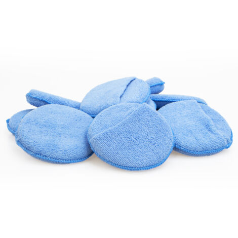 CSPARKV 10 coussinets pour application de cire - en microfibres - bleu - 13 cm (1/4)