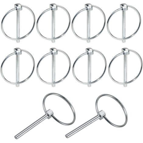 Lot de 4 porte-clefs mousquetons
