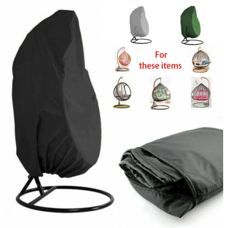 (190115cm Noir)Housse de Chaise Suspendue,Couverture de Chaise Suspendue,Housse de Protection Fauteuil Suspendu,Housse de Fauteuil Suspendue,Coupe-Vent, Anti-UV, Tissu Oxford Robuste (1/5)