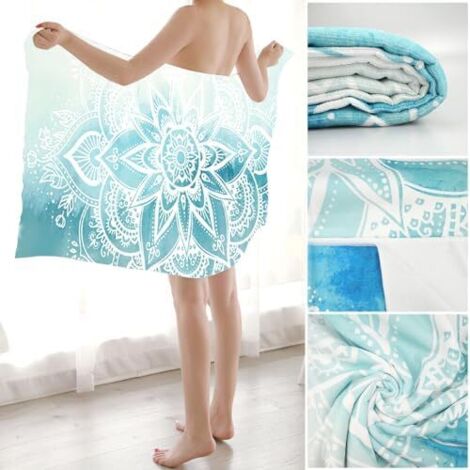 Grande Serviette Microfibre Syourself 60x30 Pouces – Voyage, Camping, Plage – Séchage Rapide