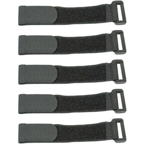 Lot de 5 sangles de fixation pratiques pour guidon de vélo avec crochets et sangles à boucle, accessoires de vélo (1/4)