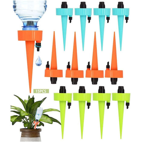 Goutte a Goutte Bouteille,12 Pièces Goutte a Goutte Plante Interieur,Kit Arrosage Plante Interieur,Arrosage Automatique Bouteille,Systeme Arrosage Goutte a Goutte Bouteille (1/5)