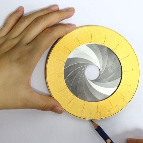 Outil De Dessin De Cercles Réglable - Compas à Règle En Métal - Pour Menuiserie, Couture, Bricolage (1 Pièce) - 10