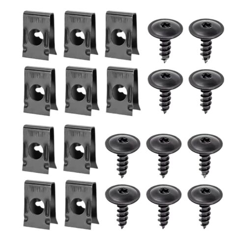Clip de garniture X AUTOHAUX 4.8x16mm Voiture Agrafes U