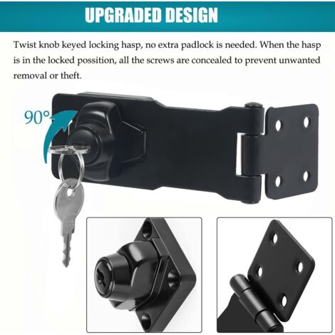 PERFETSELL 2 Cadenas Moraillon Inox Avec Clés - Serrures Utilitaires 2,5 Pouces