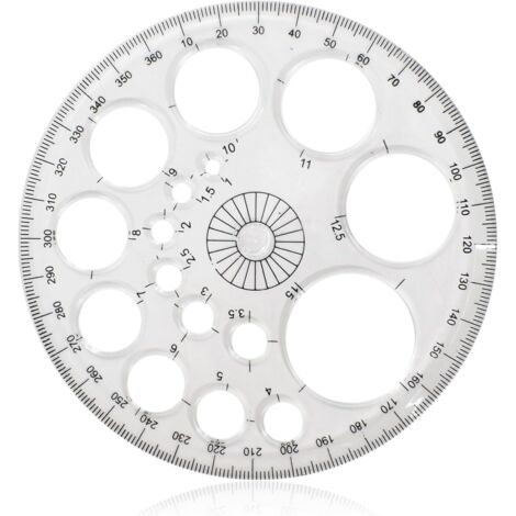Cercle Pochoir, Normographe Rond, Gabarit Multifonctionnel - Règle de ...