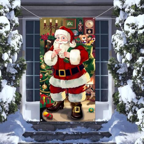 Décoration De Porte Suspendue De Noël - Motif De Fête - Neuve