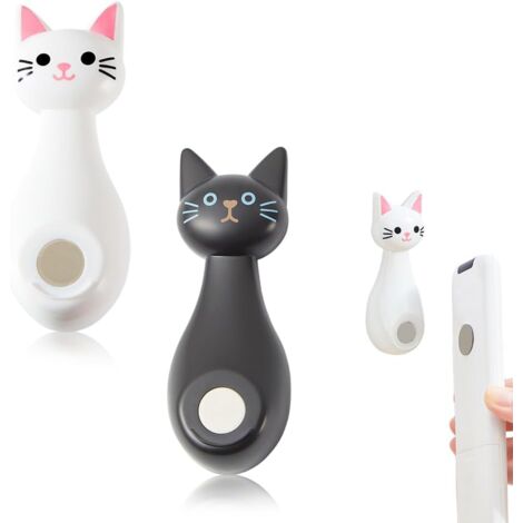 4 Supports Magnétiques Pour Télécommande TESSTSY – Silicone, Fixation Murale Sans Perçage – Charge 250 G – Convient Surfaces Planes Et Incurvées