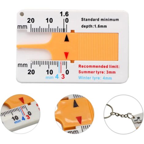 Jauge De Profondeur Pour Pneus – Mesure 0-20 Mm – Portable, Précise, Sécurité Routière - 6