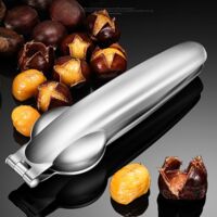Pince à Châtaignes En Inox - Ouvre Noix, Châtaignes, Noisettes, Design Ergonomique Et Sécurisé