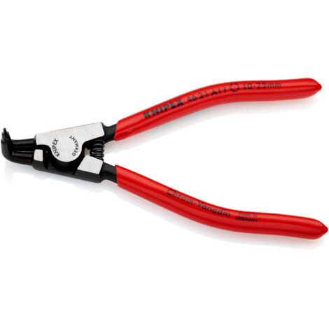 KNIPEX 46 21 A11 SB Sicherungsringzange für Außenringe auf Wellen mit Kunststoff überzogen schwarz atramentiert 125 mm