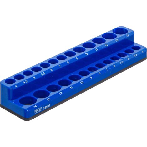 BGS 74597 Kunststoffhalter für Steckschlüssel-Eins ätze, magnetisch, 6,3 mm (1/4") (1/4)