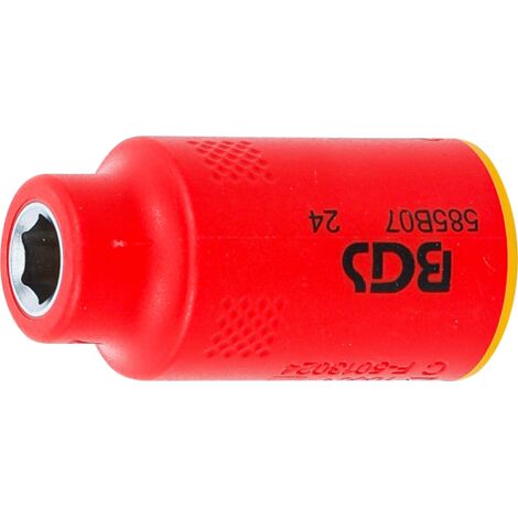 BGS 35869 VDE-Steckschlüssel-Einsatz Sechskant, An trieb Innenvierkant 10 mm (3/8"), SW 7 mm (1/4)