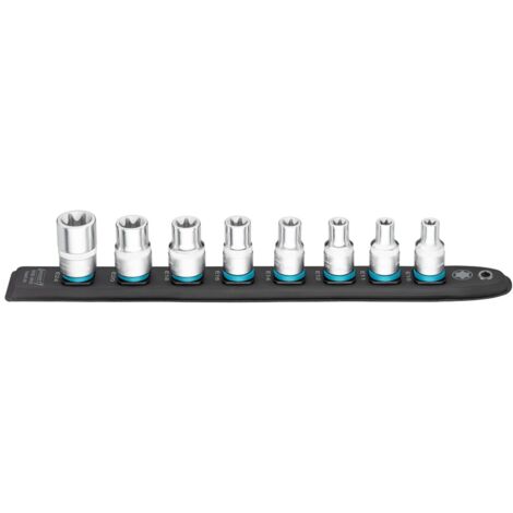 Hazet SmartRail, Vierkant hohl 12,5 mm (1/2), Außen TORX Profil, Anzahl Werkzeuge: 8