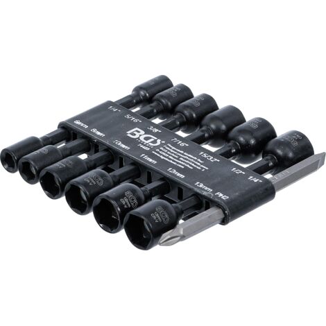 BGS 74423 Steckschlüssel-Einsatz-Satz Sechskant, A ntrieb Außensechskant 6,3 mm (1/4"), für Bohrmasch (1/4)